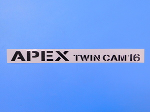 【トランクステッカー・APEX TWIN CAM 16・ブラック】※ ＡＥ８６　(レビン・トレノ)