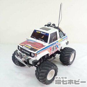 0KA31◆タミヤ/TAMIYA 1/10 三菱 パジェロ CW-01 アルミバンパー化 ラジコン 電動RC 動作未確認 現状/TRU-02 スポーツチューン 送:-/140