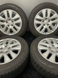 215/60R16 YOKOHAMA/ice GUARD iG60 19年 ホンダ 純正 モデューロ 16インチ 7J ＋55 114.3 5H スタッドレス 4本 アイスガード6 ヴェゼル