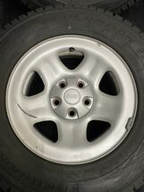 225/70R15 YOKOHAMA/GEOLANDAR I/T G072 19年製 ジープ ラングラー 純正 スチール 15インチ 7J＋32 114.3 5H スタッドレス 4本 (6-B923)_画像3