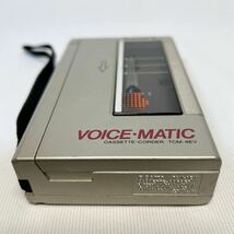 SONY ソニー カセットレコーダー TCM-8EV VOICE・MATIC CASSETTE-CORDER 通電OK 作動NGジャンク品_画像6