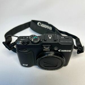 Canon キャノンG16 コンパクトデジタルカメラ　ZOOM LENS 5×1S 6.1-30.5mm 1:1.8-2.8 PowerShot G16 日本製　動作未確認・現状品！