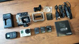 GoPro HERO3 Silver Edition 充電器、リモコン他 付属
