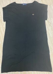  Fred Perry FRED PERRY One-piece short sleeves size JP10 black condition excellent 