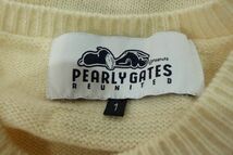 【Used】PEARLY GATES × SNOOPY パーリーゲイツ スヌーピー 人気コラボ クルーネック ウールセーター ニット ゴルフウェア 1 ■ET23K0119_画像6