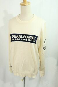 【Used】PEARLY GATES × Disney パーリーゲイツ×ディズニー ミッキーハンドプリント ウールセーター ニット ゴルフウェア 2 ■ET23K0118