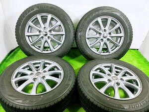 ★BLIZZAK VRX2★195/65R15 91Q 15x6J +52 5穴 PCD114.3 中古タイヤホイールセット 4本 スタッドレス 【宮城発 送料無料】MYG-A11126