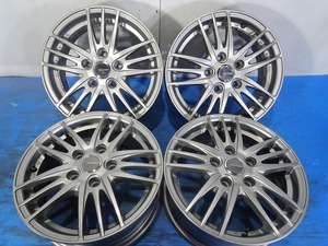 ◆ECO FORME◆15x6J +45 5穴 114.3 中古 アルミホイール 4本【福島発 送料無料】FUK-D12963★15インチ