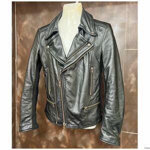 glamb gram cow leather leather Double Rider's S 1 black black wire 