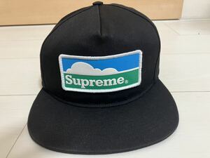 18AW Supreme Horizon 5-Panel Cap Black シュプリーム ホライゾン ファイブ パネル キャップ 18FW 5 Panel Baseball 帽子