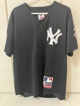 15SS Supreme New York Yankees Majestic Baseball Jersey Black XL SHIRT SHIRTS シュプリーム ヤンキース ベースボールシャツ_画像1