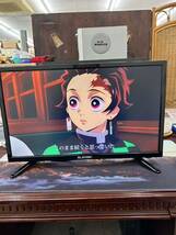 8-12-4-6 ELSONIC エルソニック 液晶テレビ 24インチ　HDMIとパソコンを繋いで確認済み　本体のみ　中古品_画像1