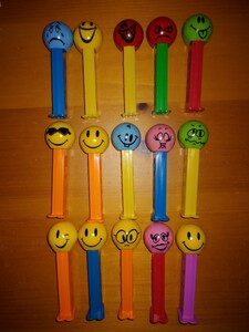 PEZ fan key face petsu15 piece set 