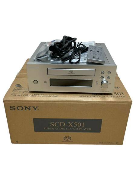 【美品】 SONY スーパーオーディオ CDプレーヤー SCD-X501 ソニー