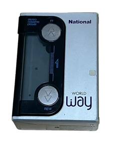 【通電確認済】 ナショナル National WORLD Way RQ-J2 シルバー カセットプレーヤー