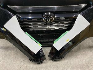 【新車外し】トヨタ RAV4 後期 フロントバンパー フェンダー セット 牽引フックカバー 付属 218 MXAA 52 黒 【特価】 管理:851