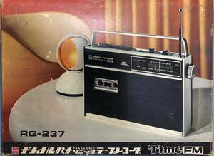 NATIONAL PANASONIC　ナショナル パナソニック　RQ-237　Time FM ラジオ カセット テープ レコーダ　ラジカセ