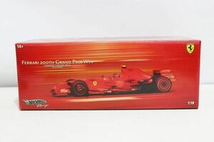 C088H 069 Hot Wheels Racing 1/18 FERRARI 中国GP 2007 200勝記念モデル ミニカー 中古品