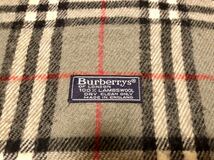 Burberrys ノバチェック バーバリー マフラー ウール LAMBS WOOL_画像2