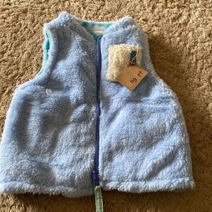 男の子 フリースベスト リバーシブル