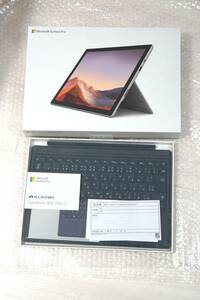 ◆美品◆Microsoft Surface Pro 7 i5 RAM8GB SSD128GB プラチナ VDV-00014 [USED] Office H&B 2019あり　／　キーボード付き