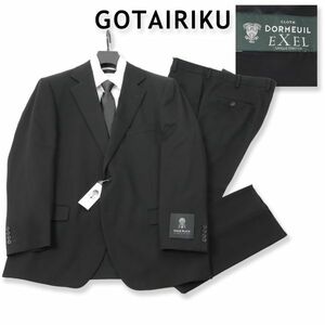 904 新品 ◇12万 gotairiku 五大陸 礼服 フォーマル スーツ 略礼装 メンズ ドーメル WEAR BLACK ブラック スーツ 日本製 オンワード A6