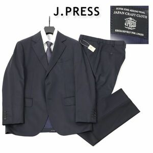 261 新品◇7.9万 J.PRESS ジェイプレス JAPAN CRAFT ウールスーツ メンズ ビジネススーツ オンワード 濃紺 B5