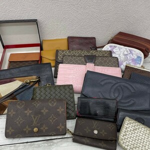 【K】 VUITTON ルイヴィトン シャネル セリーヌ コーチ その他おまとめ 長財布 二つ折り ポーチ キーケース 20点 財布 【2723-3612】