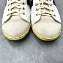 【K】COACH　コーチ　メンズ　スニーカー　靴　ホワイト×グリーン系　中古品　8D/約26㎝　ファッション　傷・汚れあり　ブランド【3609】_画像4