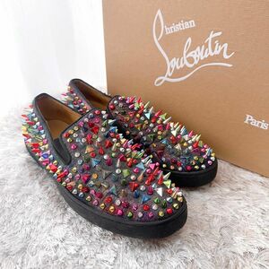 Christian louboutin クリスチャンルブタン　ローカット　スニーカー　ルイス　スパイクスタッズ　定番　美品