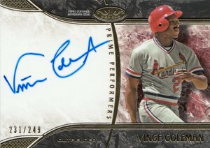 【VINCE COLEMAN】直筆サインカード 249枚限定 2016 TOPPS AUTO TIER ONE AUTOGRAPH #検索 BOWMAN