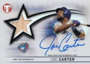 【JOE CARTER】直筆サインカード 2022 TOPPS AUTO PRISTINE SLICE OF A STAR REKIC CARD AUTOGRAPH #検索 BOWMAN