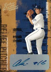 【大塚晶文】直筆サインカード 50枚限定 近鉄バファローズ 2005 DONRUSS LEATHER&LUMBER AUTO 中日ドラゴンズ #検索 TOPPS BBM EPOCH