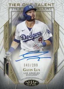 【GAVIN LUX】直筆サインカード 299枚限定 2022 TOPPS AUTO TIER ONE AUTOGRAPH #検索 BOWMAN