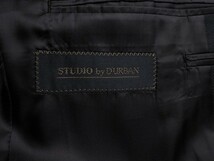 新品 STUDIO by DURBAN ダーバン Super120'S ウール100% ミニダイヤ柄 スリーピース スーツAB4濃灰(98) 0402272_画像5