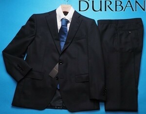  new goods STUDIO by DURBAN Durban autumn winter Super120'S gloss feeling wool 100% geo me Trick pattern suit BB5 dark blue (39) 0400282