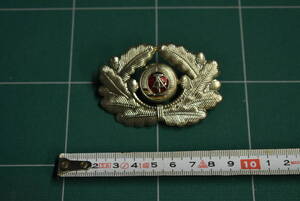 Qn710 Vintage East German DDR Army Military NVA Soldier Visor Hat Officer Cap Badge ヴィンテージ ドイツ軍 帽子用 バッチ 60サイズ