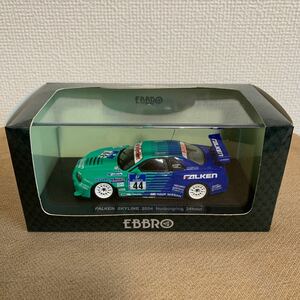 EBBRO 1/43 NISSAN SKYLINE GT-R BNR34 FALKEN SKYLINE 2004 Nurburgring 24hour エブロ スカイラインGT-R ファルケン2004ニュル24時間