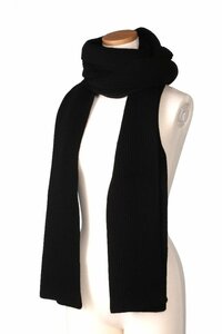 メゾン・マルジェラ メンズ ロング マフラー ブラック サイズ約248X32cm Maison Margiela LONG MUFFLER S50TE0082 S17791 900F BLACK