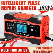 AA013:12v-24vカーバッテリー 充電器 フルオートマチック12v 10aデジタルカーバッテリー 充電器 パルス修理agmゲル湿式鉛酸_画像5