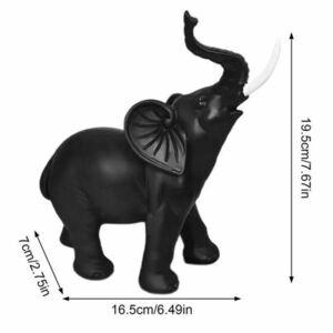AC004:象の形 風水樹脂の像 象の羽 家の装飾 女性 お母さんへの贈り物