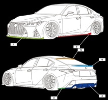 【M’s】レクサス IS 30系 後期 IS300 F-SPORT (2020.11-) AIMGAIN SPORT トランクスポイラー カーボン エイムゲイン エアロ パーツ_画像4