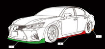 【M's】LEXUS レクサス GS F (2015.11-) AIMGAIN SPORT リアルーフスポイラー CFRP カーボン エイムゲイン 10系 URL10 ルーフウイング_画像5