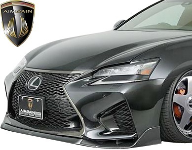【M\'s】レクサス GS F (2015.11-) AIMGAIN SPORT フロントアンダースポイラー FRP製 エイムゲイン リップ エアロ LEXUS 10系 URL10