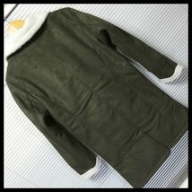 SALE【フェイクムートン裏ボアロングＰコート/KHAKI/L】_画像4