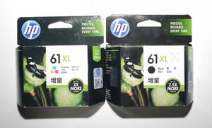 HP純正　61XL 3色カラー　黒　 合計2個　新品未使用品　01