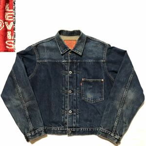 仕上がってる 漢の1着 90年代 復刻 日本製 71506 Levi's リーバイス Gジャン ファースト ビンテージ メンズ 大戦モデル 40 506XX 1st 