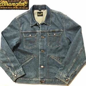 日本製 漢のアメカジ USA 老舗 ラングラー Wrangler 126MJ メンズ デニムジャケット 90s M4974 L ビンテージ 復刻