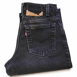 ★90s USA製 Levi'sリーバイス 550 ブラック デニムパンツ 5 M★165 オールド ビンテージ ジーンズ テーパード ルーズ ワイド バギー