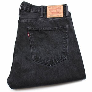 ★Levi'sリーバイス 505 ブラック デニムパンツ w38 L30★SDP2347 ジーンズ ストレート オーバーサイズ ビッグサイズ